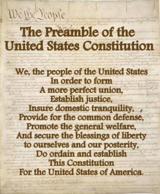 what is the purposes of the preamble in the constitutiuon